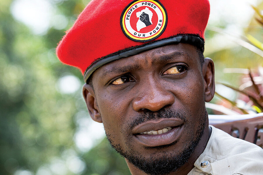 Ugandan poilitician Bobi Wine.